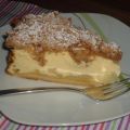 Birnen-Käsekuchen mit Kakaostreuseln
