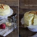 Pfirsich Buttercremetorte