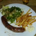 Salsiccia und grobe Bratwurst an Silvester