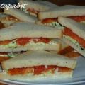 Lachs-Sandwich mit Zucchini-Frischkäsecreme