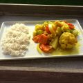 Blumenkohlcurry mit Zucchini und Möhren