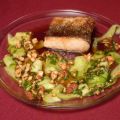 Honigglasierter Lachs mit Gurkensalat und[...]