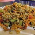 Vegetarisch: Pikante Reis-Gemüsepfanne