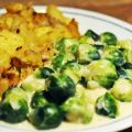 Creme-Kohlsprossen mit Kartoffelschmarrn