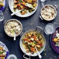 Pilavmit Kürbis-Kastanien-Ragout