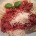 Heute gabs Spaghetti Bolognese