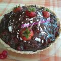 Erdbeer-Mandel-Tarte mit Schmandsahne