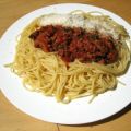 Spaghetti Bolognese mit Putenhackfleisch