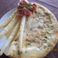 Spargelplatte mit Pfannkuchen ,Schinken und[...]