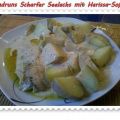Fisch: Scharfer Seelachs mit Harissa-Soße
