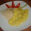 Hähnchenfilet in Ananas-Curry-Sauce