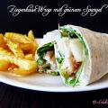 Ziegenkäse Wrap mit grünem Spargel