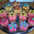 Backen: Blumige bunte Frühlings-Muffins