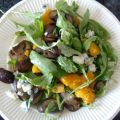 Kürbis-Champignon-Gorgonzola-Salat