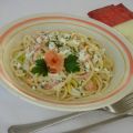 Spaghetti mit Räucherlachs