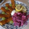 Fischstäbchen mit Rosmarinkartoffeln und[...]