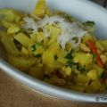Curry mit Blumenkohl, Kartoffeln und Meerrettich