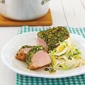 Schweinefilets mit Champignon-Bärlauch-Kruste