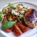 Hähnchenbrust mit Salat