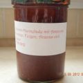 Pfirsich-Feigen-Ananas-Amarenakirsch-Marmelade