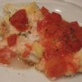 Pangasius mit Tomaten-Käse überbacken