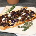 Flammkuchen mit pullled Duck