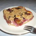 Pflaumenkuchen vom Blech mit Zimtstreuseln