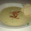 Kartoffel - Broccoli Cremesuppe mit Hackfleisch