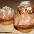 Zitronencupcakes mit Snickers-Caramel Frosting