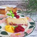 Käsekuchen mit Obst, vegan