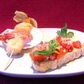 Bruschetta mit Jakobsmuschel-Garnelen-Spieß[...]