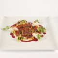 Carpaccio vom Straußenfilet mit Walnussduette[...]