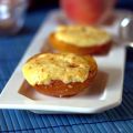 Überbackene Pfirsichhälften mit Käsekuchencreme[...]