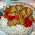 Hühnchen chinesisch mit Basmati Reis