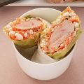 Salat-Wraps mit Ingwer-Hähnchenbrust