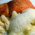 Lachs an Pasta und Fenchel Kohlrabigemüse