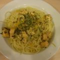 Lachs-Pasta mit Orangen-Thymian-Sauce