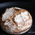 Rezept für Topfbrot mit Roggenmehl und Sauerteig
