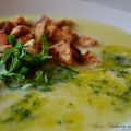 Kartoffel-Spargelcremesuppe mit Bärlauchbutter[...]