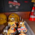 Baustellen Cupcakes und Werkzeug-Kekse