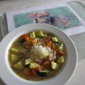 Zucchinisuppe mit Reis
