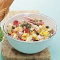 Eier-Tomaten-Salat mit Mais