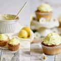 Zitronen-Cupcakes mit Mascarpone-Quark-Topping