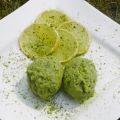 Matcha-Limetten-Eis (fettarm)