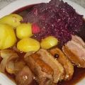 Ente würzig mit Zwiebeln