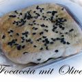 Focaccia mit Oliven