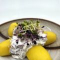 Pellkartoffeln mit Quark, Kresse und Sprossen