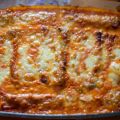 Cannelloni mit Mozzarella-Blattspinat-Füllung