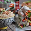 Summerrolls mit Erdnussdip