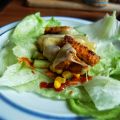 lowcarb Wraps mit Salatmantel